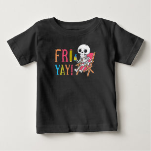 Camiseta Para Bebê Feliz sexta-feira de sexta-feira toma diversão, pr
