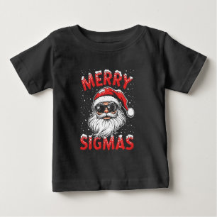 Camiseta Para Bebê Feliz Sigmas Engraçado Gen Alpha no Natal da escol