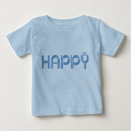 Camiseta Para Bebê FELIZ Teto GRÁFICO Inspirado
