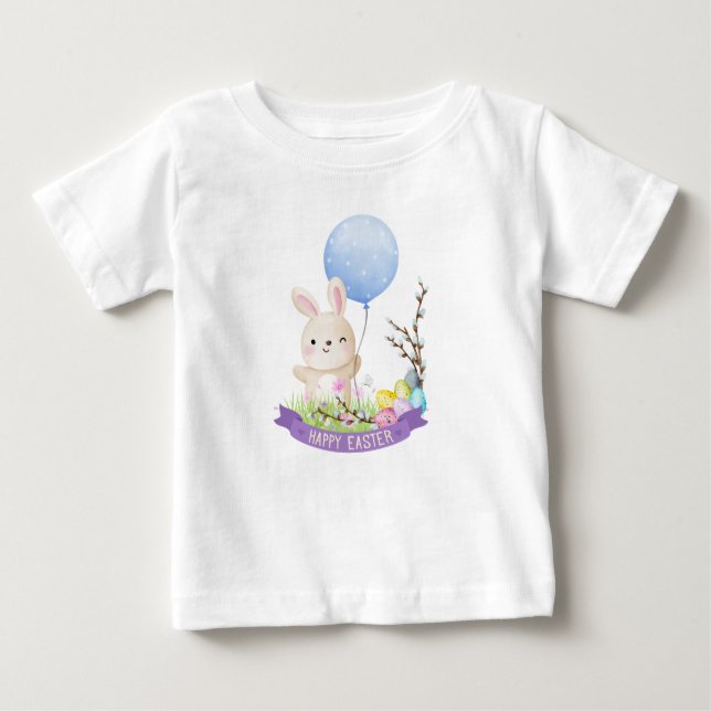 CAMISETA PARA BEBÊ FELZ PASCOA (Frente)