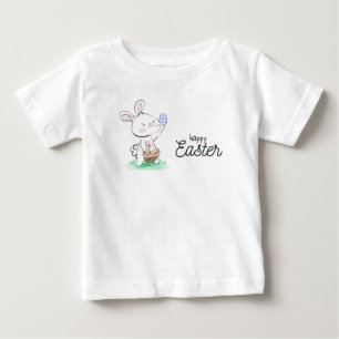 Camiseta Para Bebê Felz pascoa Bunny