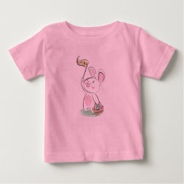 Camiseta Para Bebê Felz pascoa Bunny