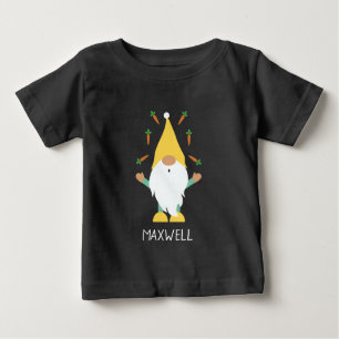 Camiseta Para Bebê Felz pascoa Gnomo Fazendo Malabarismo