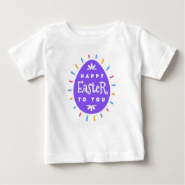 Camiseta Para Bebê Felz pascoa para você Ovo de Páscoa