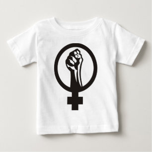 Camiseta Para Bebê Feminismo Anarquista