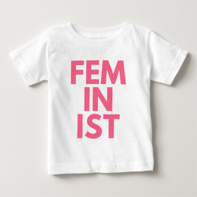 Camiseta Para Bebê Feminista (Frente)