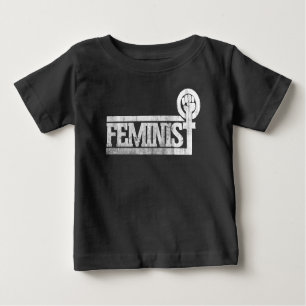 Camiseta Para Bebê Feminista