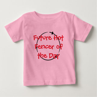 Camiseta Para Bebê Fencer Quente Do Dia - Futuro Fencer Quente