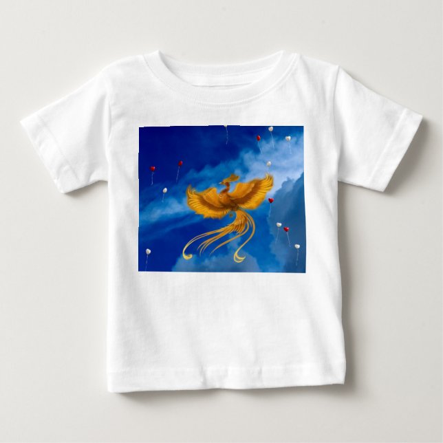 Camiseta Para Bebê Fênix. (Frente)