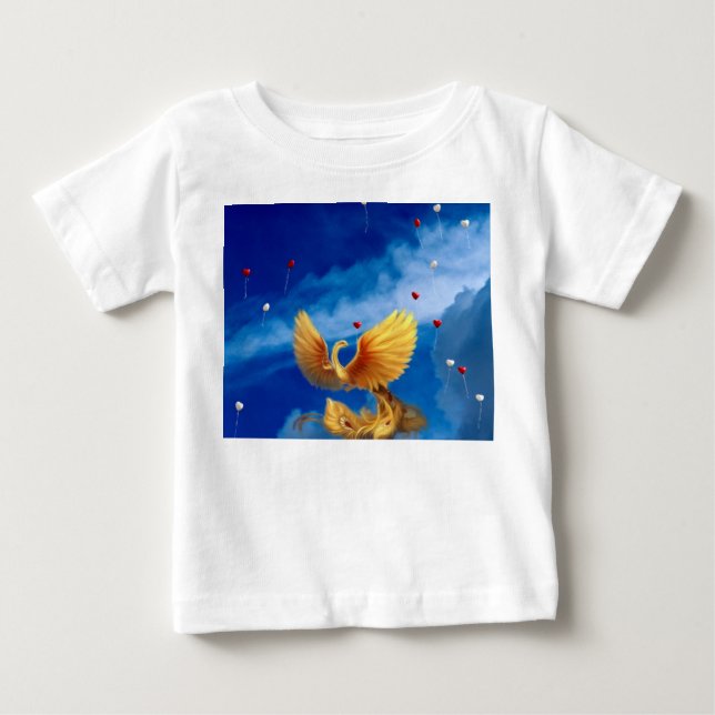 Camiseta Para Bebê Fênix. (Frente)