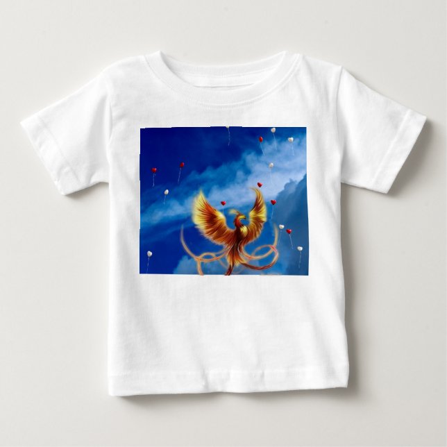 Camiseta Para Bebê Fênix. (Frente)