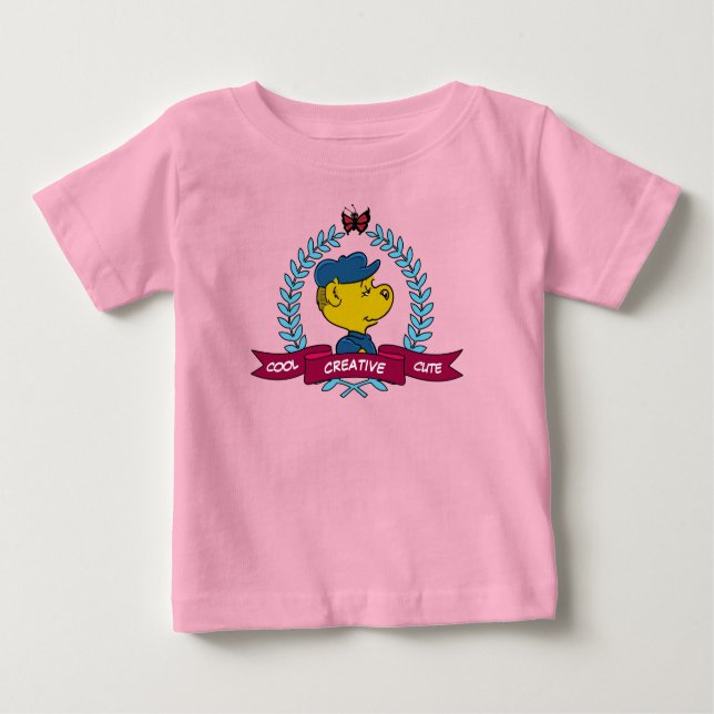 Camiseta Para Bebê Ferald | Cute criativo Legal (Frente)