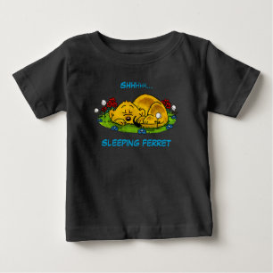 Camiseta Para Bebê Ferald   Saco de Tote Ferreto Dormindo