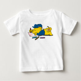 Camiseta Para Bebê Ferald's Crayon Drawing