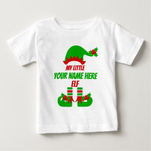 Camiseta Para Bebê Feriado de Correspondência da Família Elf Natal Pe