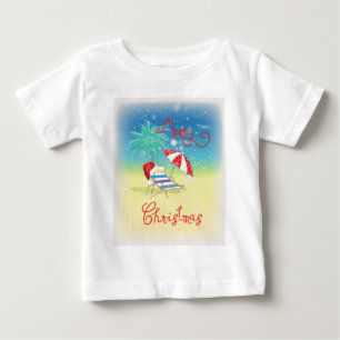 Camiseta Para Bebê Feriado de Natal da Flórida