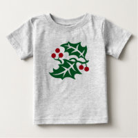 Feriado de Natal Green Holly e Red Berries