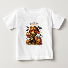 Camiseta Para Bebê Feriado do Assistente do Urso de Teddy Halloween