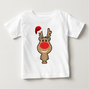 Camiseta Para Bebê Feriado do papai noel engraçado do Natal