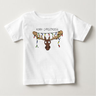 Camiseta Para Bebê Feriado Engraçado e Bonito de Natal