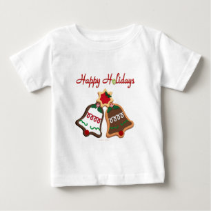 Camiseta Para Bebê Feriados Felizes Festas de Natal