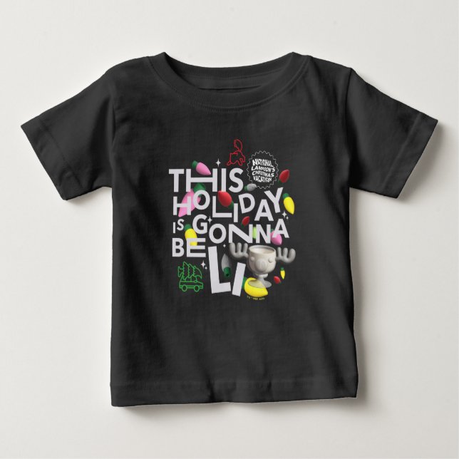 Camiseta Para Bebê Férias de Natal | Este Feriado Estará Fora (Frente)