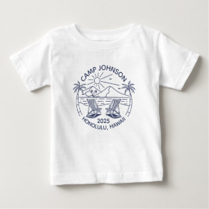 Camiseta Para Bebê Férias de Praia Personalizadas para Família Grupo