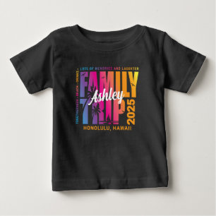 Camiseta Para Bebê Férias do Grupo Correspondente de Viagem da Famíli