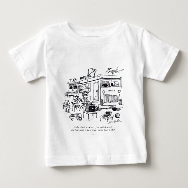 Camiseta Para Bebê Férias em família (Frente)