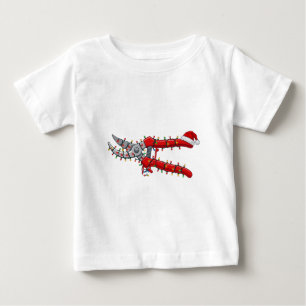 Camiseta Para Bebê Ferramenta de jardim Tesoura de poda Natal Jardine