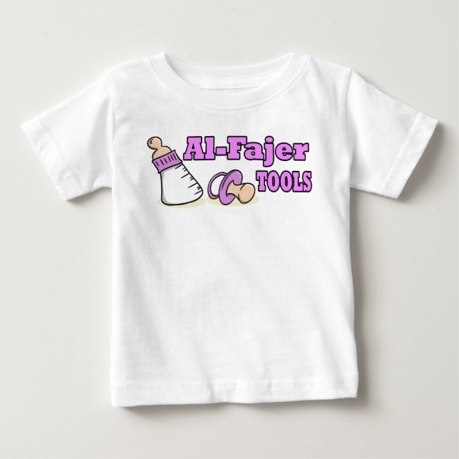 Camiseta Para Bebê ferramentas do bebê (Frente)