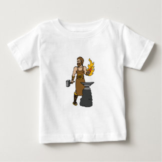Camiseta Para Bebê Ferreiro grego do deus de Hephaestus