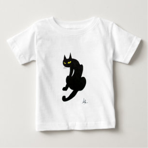 CAMISETA PARA BEBÊ FESTA BLACK CAT HALLOWEEN