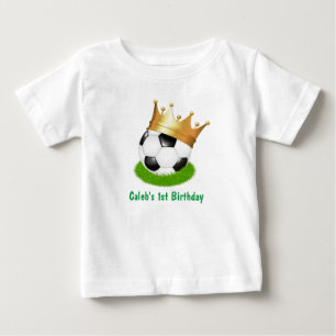 Camiseta Para Bebê Festa de 1º Aniversário Personalizada do Rei do Fu