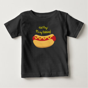 Camiseta Para Bebê Festa de Aniversário de criança de Cachorro Quen