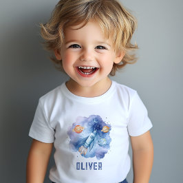 Camiseta Para Bebê Festa de aniversário de Meninos de Planetas Extern