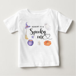 Camiseta Para Bebê Festa de aniversário de um ano do Spooky One no Ha