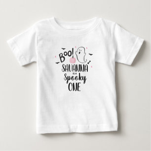 Camiseta Para Bebê Festa de aniversário do Boo Ghost Halloween