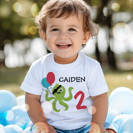 Camiseta Para Bebê Festa de aniversário do tesouro de navio pirata