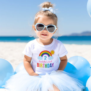 Camiseta Para Bebê Festa de Aniversário Personalizada das Meninas do 