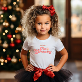 Camiseta Para Bebê Festa de Aniversário Retro Groovy Margarida