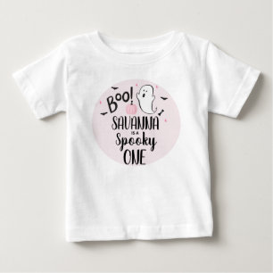Camiseta Para Bebê Festa de aniversário Rosa do Fantasma