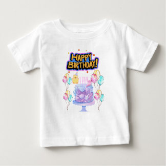 Camiseta Para Bebê Festa de aniversário Sparkle Baby Girl t shirt