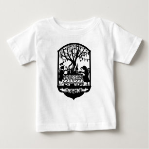 Camiseta Para Bebê Festa de chá Mad Hatters