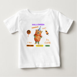 Camiseta Para Bebê Festa de Fantasias de Halloween Monstros diversão 