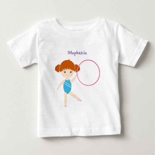 Camiseta Para Bebê Festa de Ginástica (Frente)