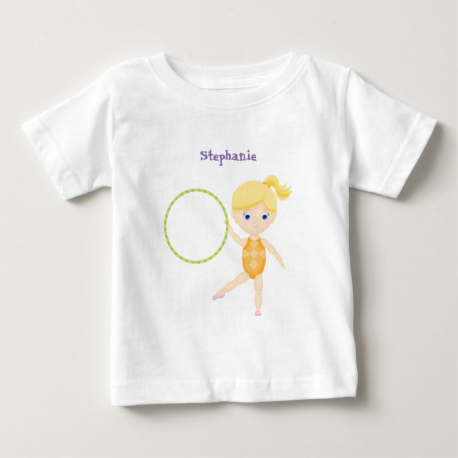 Camiseta Para Bebê Festa de Ginástica (Frente)