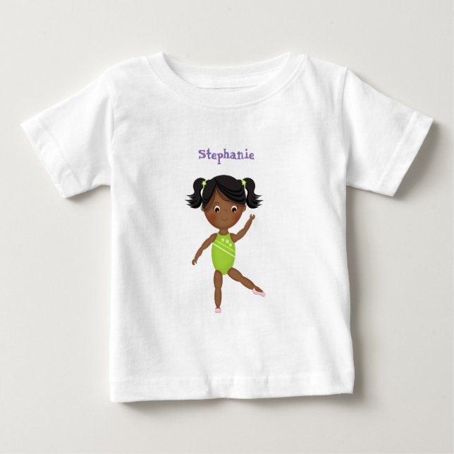 Camiseta Para Bebê Festa de Ginástica (Frente)