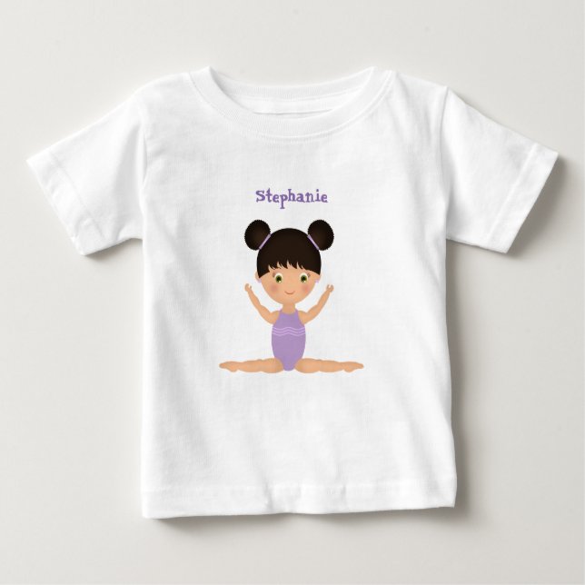 Camiseta Para Bebê Festa de Ginástica (Frente)