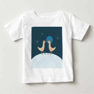 Camiseta Para Bebê Festa de Hens Night - Festival Engraçado de Lua de